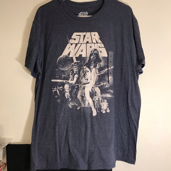 NEW STAR WARS SHORT SLEEVE TEE SIZE XL MAD ENGINE - Picture 1 of 3
